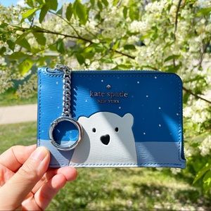 Kate Spade polar bear card holder